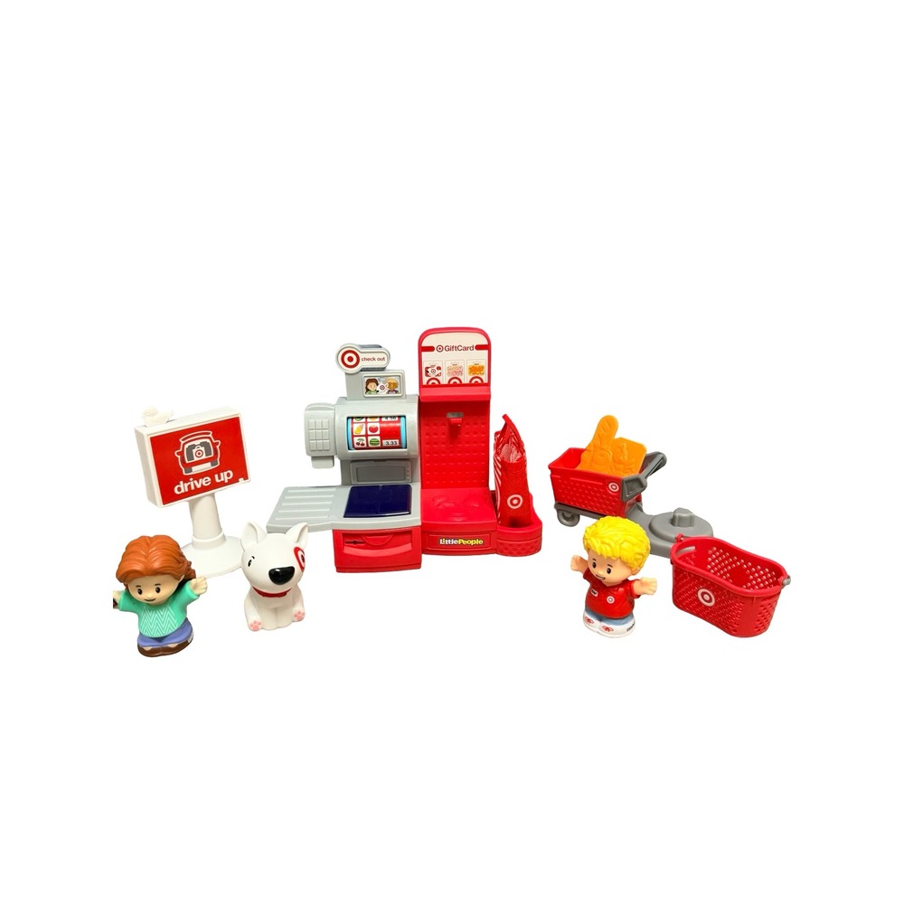 Fisher-Price Little People Target Run Playset Red Bullseye Dog Kids One Size